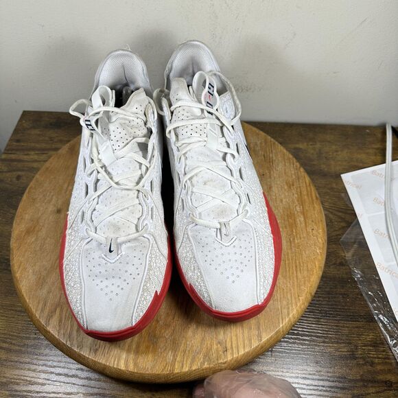 Nike GT Cut 2 Shoes Mens Size 11.5 White Red DV2913-103 Basketball Sneakers Low main image 6